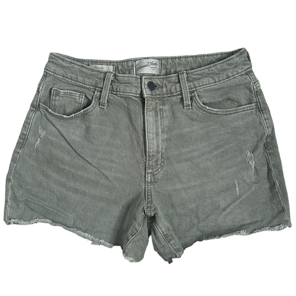 Universal Thread Vintage Midi Gray Denim Shorts